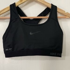 4/$20! Nike Pro Black Sports Bra